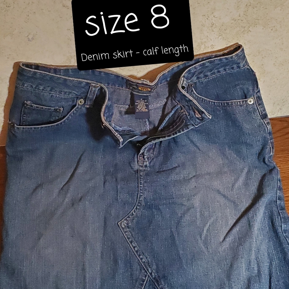Route 66 size 8 Denim skirt